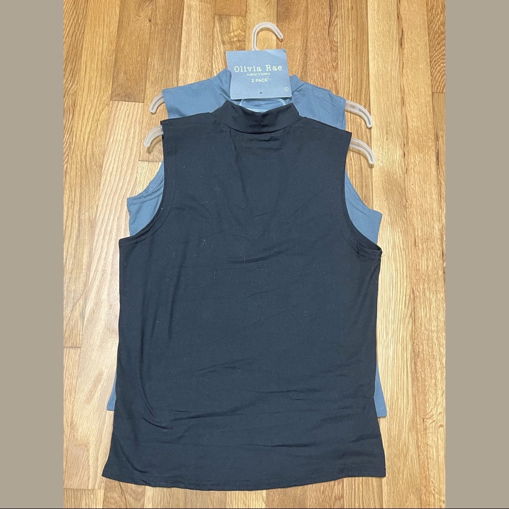Bundle of Layering Turtleneck Tank Tops- Size Large